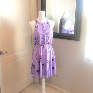 Knee Length Semi Formal Floral Dress